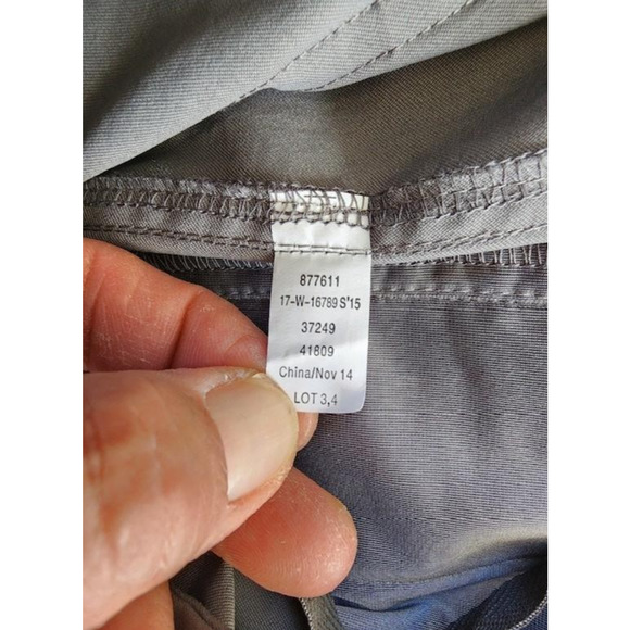REI Pants Womens 4 Gray Hiking Nylon Convertable Zip Pockets Drawstring Outdoor - Picture 14 of 16